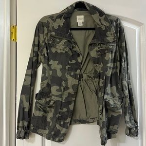 Juniors Wet Seal Camo Jacket Size Small